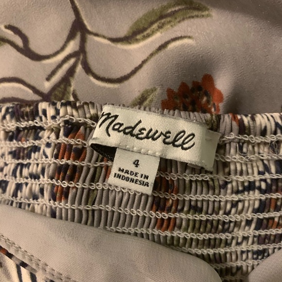 💜🍂Madewell Strapless Jumpsuit in Painted Blooms - Picture 5 of 7